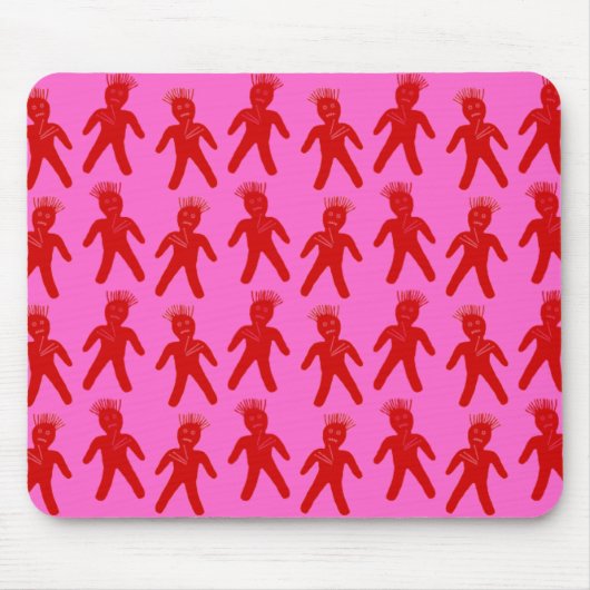 Red Voodoo Dolls Muismat (Voorkant)