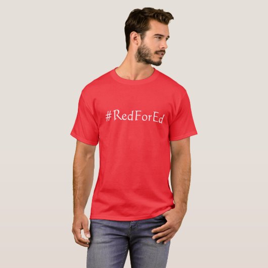 Red voor Ed T-shirt (Voorkant volledig)