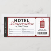 Red Voucher Certificate voor verblijf in hotel (Voorkant)