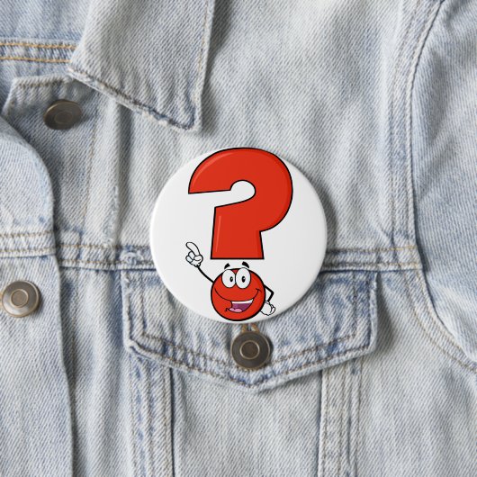 Red Vraag Mark Button (In situ)