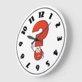 Red Vraag Mark Clock Grote Klok (Hoek)