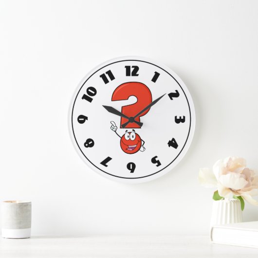 Red Vraag Mark Clock Grote Klok (Huis)