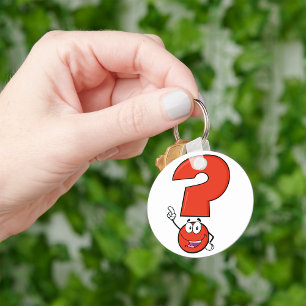 Red Vraag Mark Sleutelhanger