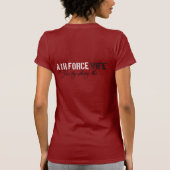 Red Vrijdag Air Force Wife T-shirt (Achterkant)