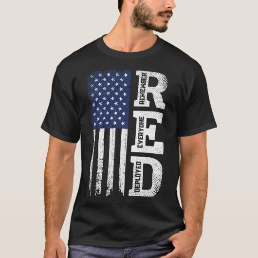 RED Vrijdag, herinner me iedereen die de Amerikaan T-shirt (Voorkant)
