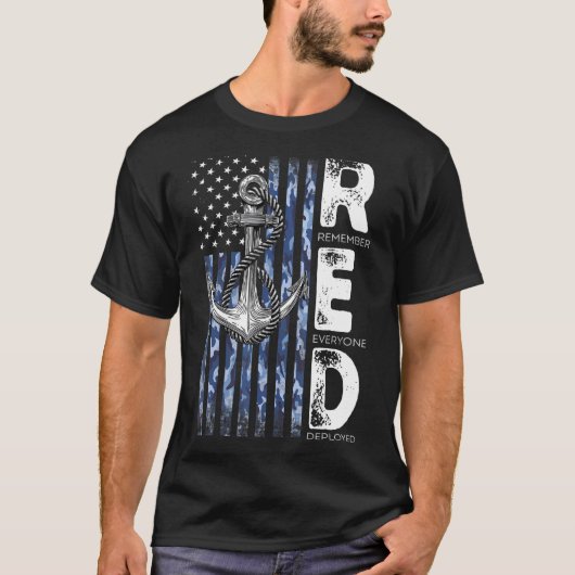 Red Vrijdag veteranen Dag Amerikaanse marine suppo T-shirt (Voorkant)
