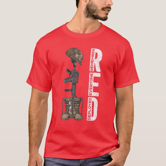 RED Vrijdag weet iedereen die het Amerikaanse Vlag T-shirt (Voorkant)