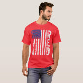 RED Vrijdag weet iedereen die het Amerikaanse Vlag T-shirt (Voorkant volledig)