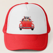 RED VW BUG TRUCKER PET (Voorkant)