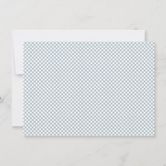 Red Wagon-Baby shower Kaart (Achterkant)