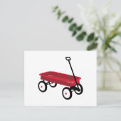 Red Wagon Briefkaart (Staand voorkant)