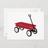Red Wagon Briefkaart (Voorkant / Achterkant)