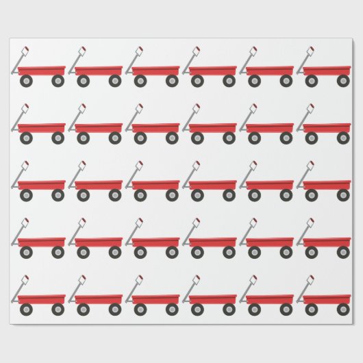 Red Wagon Cadeaupapier (Vlak)