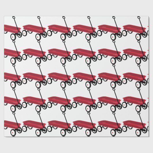 Red Wagon Cadeaupapier (Vlak)