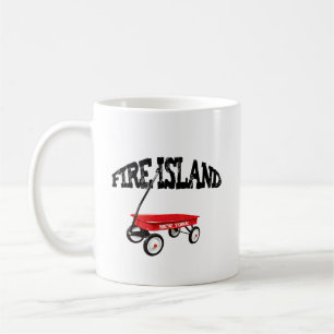 Red Wagon FIRE ISLAND NEW YORK Beach veerboot fami Koffiemok
