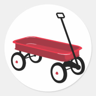 Red Wagon Ronde Sticker