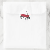 Red Wagon Ronde Sticker (Tas)