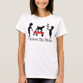 Red Wagon Schattige Goat Silhouette Tassen MaGoats T-shirt (Voorkant)