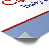 Red Wagon Teddy Bear Persoonlijke banner Poster (Hoek)