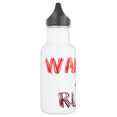 RED WALK JOG RUN (font SCRIBBLE) Waterfles (Links)