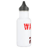 RED WALK JOG RUN (font SMUDGE) Waterfles (Links)
