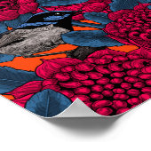 Red waratah and fairy wrens poster (Hoek)