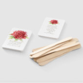 Red waratah bruiloft programma fans handwaaier (Niet-gemonteerd)