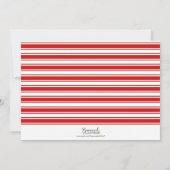 Red Warm Wishes Modern Love Holiday Foto Feestdagenkaart (Achterkant)