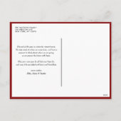 Red Warmest Wishes Calligraphy Holiday Foto Feestdagenkaart (Achterkant)