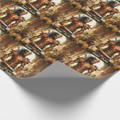 Red Warrior Purim Wrapping Paper Cadeaupapier (Hoek)