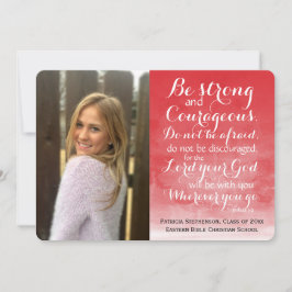 Red Wash Christelijk Bijbel Aangepast foto-Afstude Aankondiging