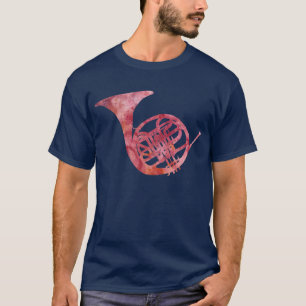 Red Wash French Horn T-shirt