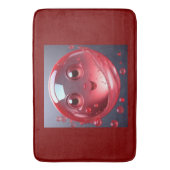 Red Water Bubble Emoji Badmat (Voorkant Verticaal)