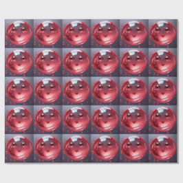 Red Water Bubble Emoji Cadeaupapier