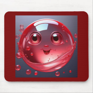 Red Water Bubble Emoji Muismat