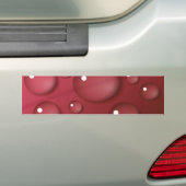 Red Water Drop Patroon Bumpersticker (Op auto)