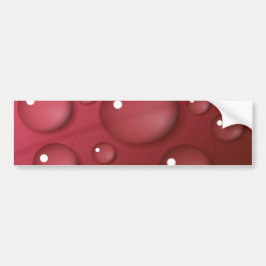 Red Water Drop Patroon Bumpersticker