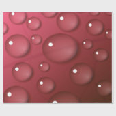 Red Water Drop Patroon Cadeaupapier (Vlak)