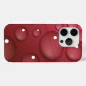 Red Water Drop Patroon Case-Mate iPhone Case (Achterkant (horizontaal))