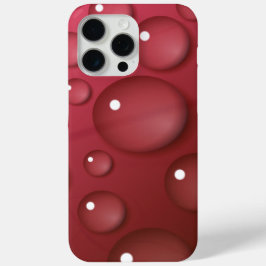 Red Water Drop Patroon iPhone 15 Pro Max Hoesje