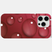 Red Water Drop Patroon Case-Mate iPhone Case (Achterkant (horizontaal))