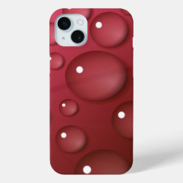Red Water Drop Patroon iPhone 15 Mini Hoesje