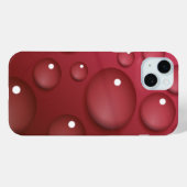 Red Water Drop Patroon Case-Mate iPhone Case (Achterkant (horizontaal))