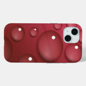 Red Water Drop Patroon Case-Mate iPhone Case (Achterkant (horizontaal))