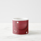 Red Water Drop Patroon Espresso Kop (Voorkant)
