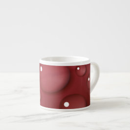 Red Water Drop Patroon Espresso Kop