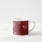 Red Water Drop Patroon Espresso Kop (Rechts)