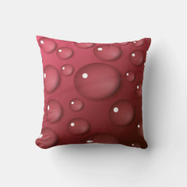 Red Water Drop Patroon Kussen