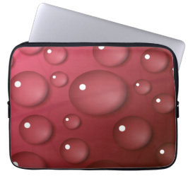 Red Water Drop Patroon Laptop Sleeve