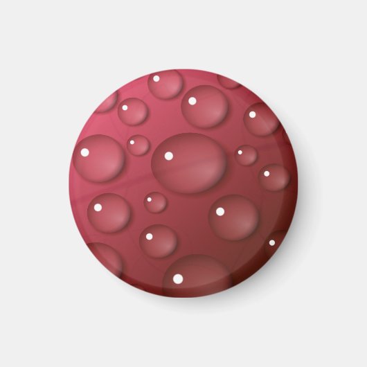 Red Water Drop Patroon Magneet (Voorkant)